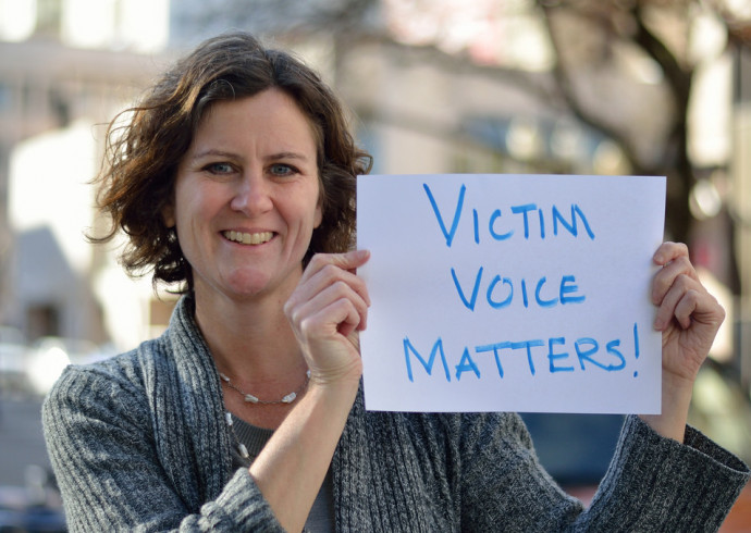 Victim Voice Matters! Photo by Peter Khalil