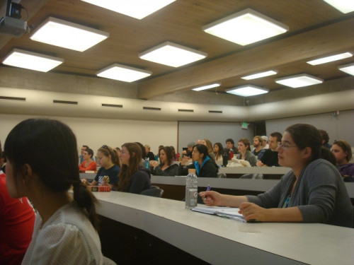 Students at one of our speaker events.
