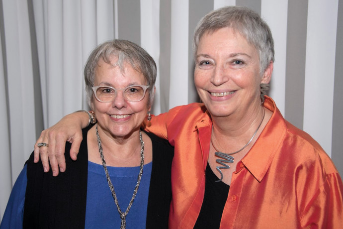Associate Dean Martha Spence '84 and Judith Miller '81