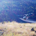 Aerial pesticide spraying in Wallowa Whitman National Forest