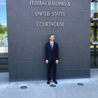 Michael at the James A. McClure Federal Building and Courthouse in Boise, Idaho.