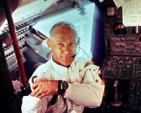 Buzz Aldrin on Apollo 11