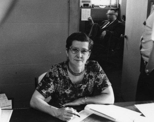 Dorothy Cornelius becomes the first full-time staff member of the law school in 1956. She serves as secretary and registrar.