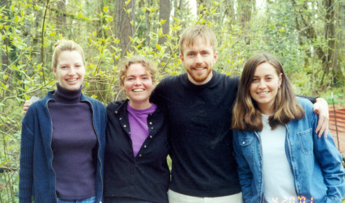 Carra Taylor, Melissa Powers, Kevin Cassidy, and Allison LaPlante are the 2001 Environmental Moot Court team.