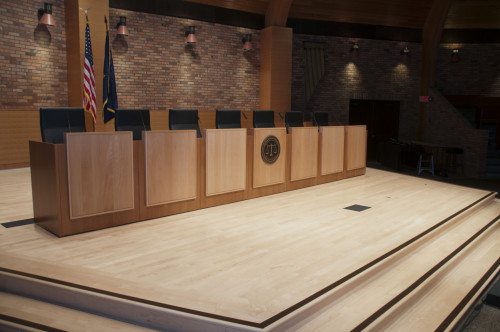 On September 27, 2012, Lewis & Clark inaugurates a versatile—and mobile—seven-section court bench especially designed for use in ...