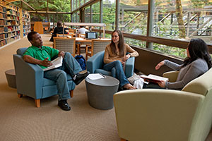 students in Boley Law Library