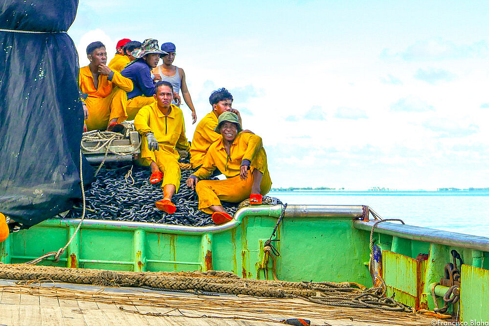 Marshall Islands Crew on a Purse Seiner