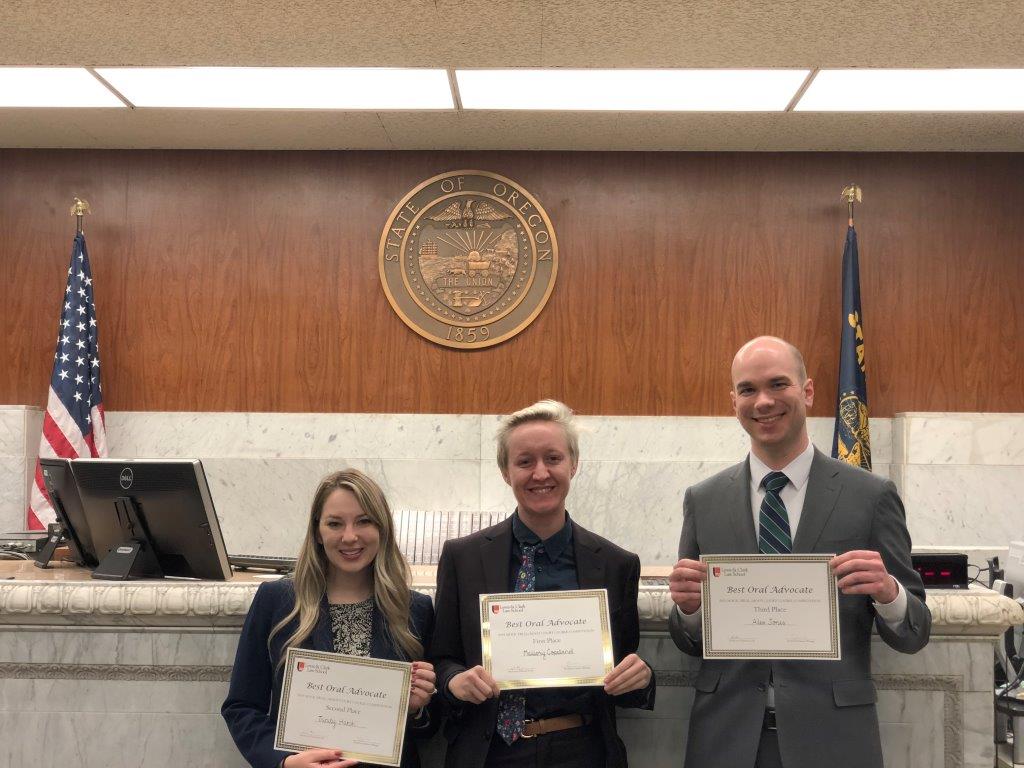 Best Oral Advocates: Mallory Copeland, Trinity Hatch, Alex Jones