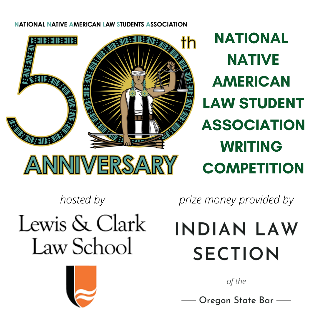 Alt Description: Image displays the NNALSA 50th Anniversary logo, publicizing that L&C Law hosted the competition and the Indian Law ...