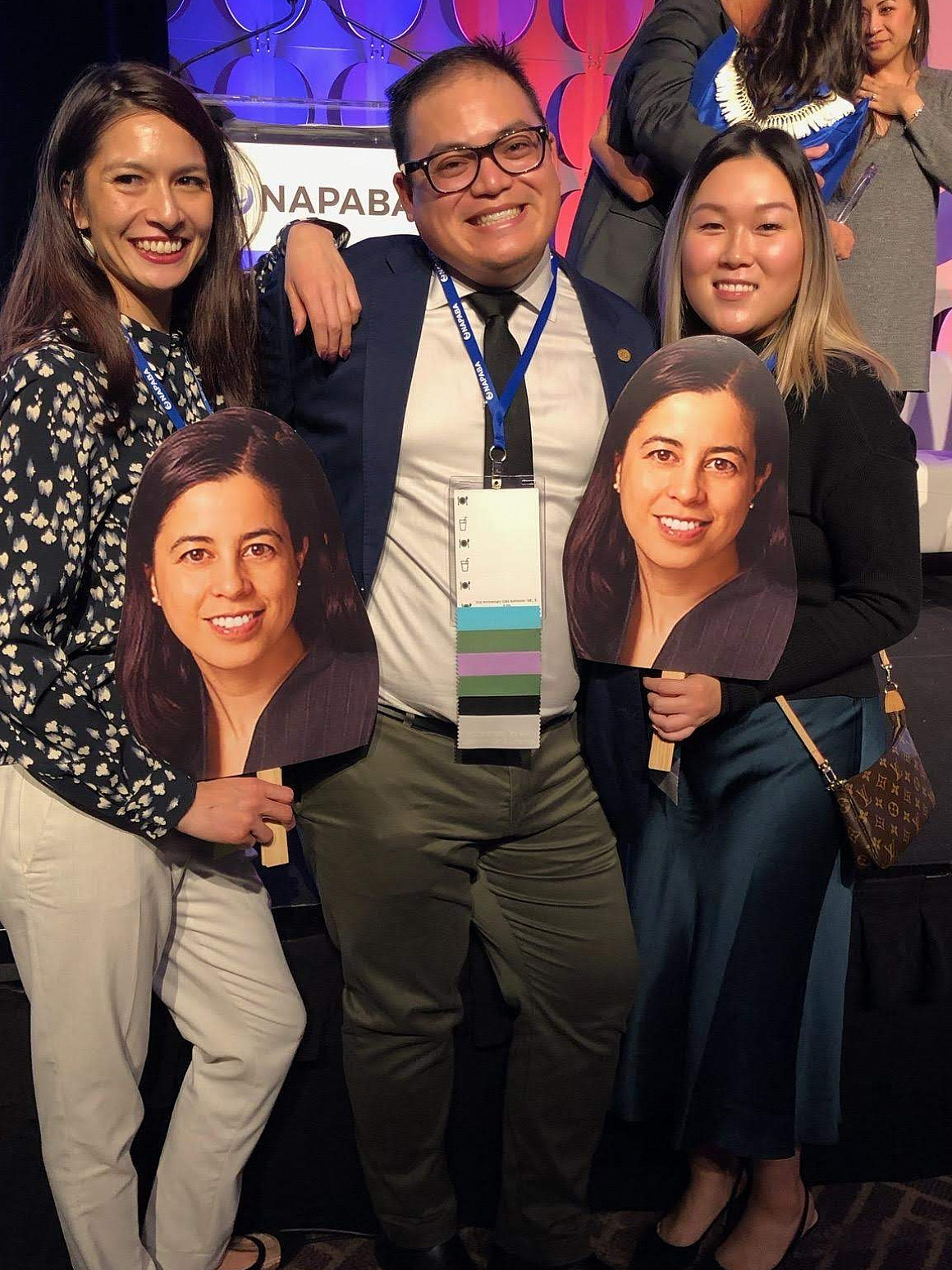 Left to right: Amanda Pham Haines, Mathias Chau, Alexandra Choi Giza