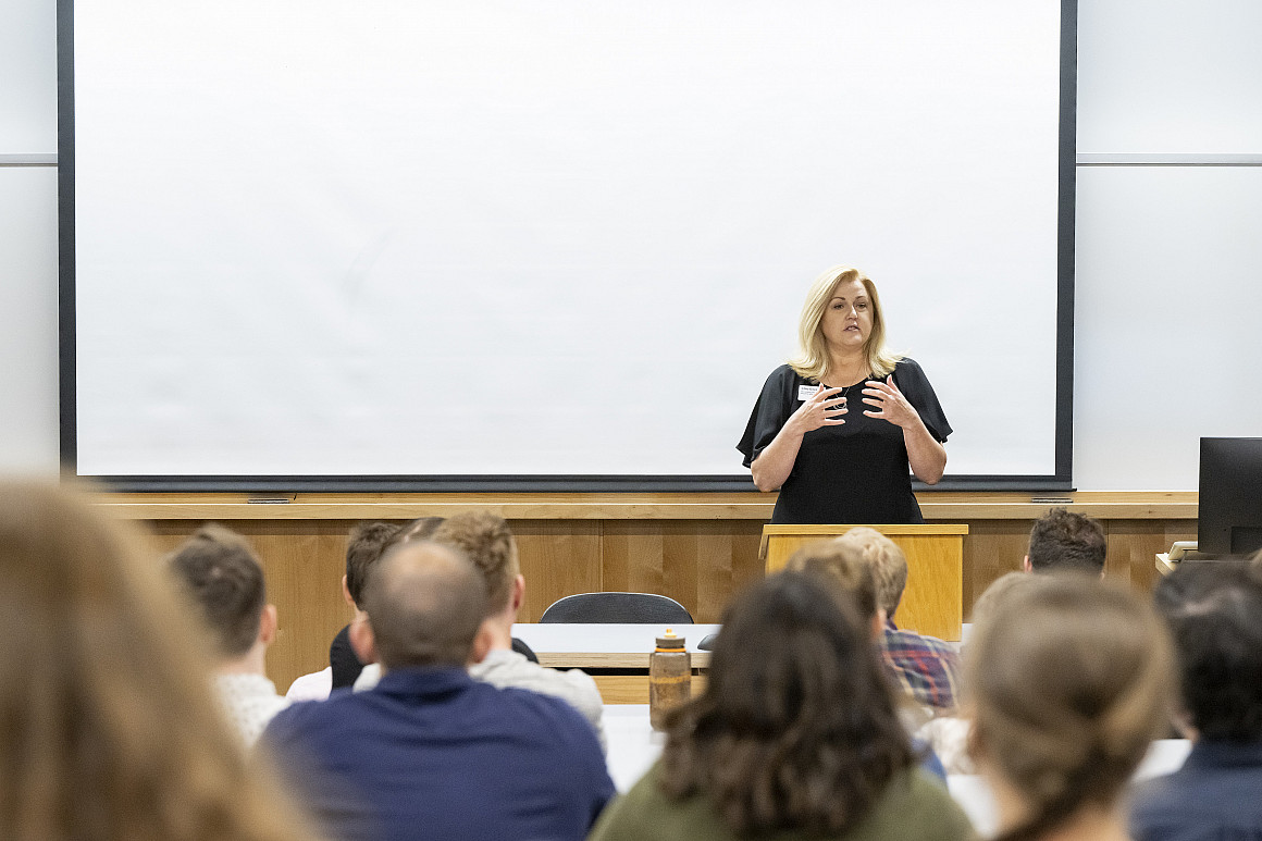 Libby Davis at Orientation