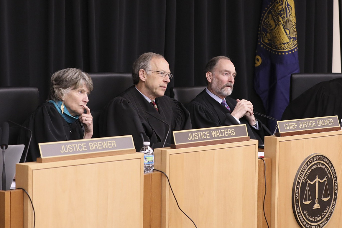Oregon Supreme Court hears cases at Lewis & Clark Law School
