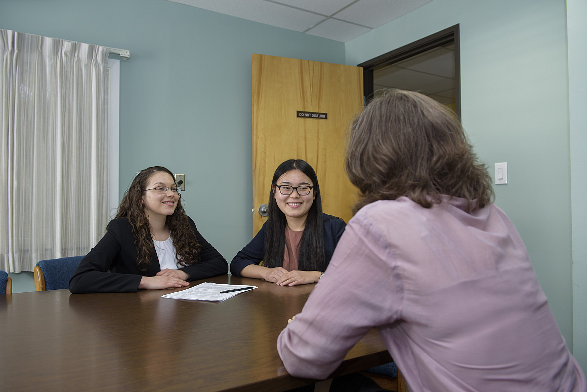 Susan Felstiner with SBLC students