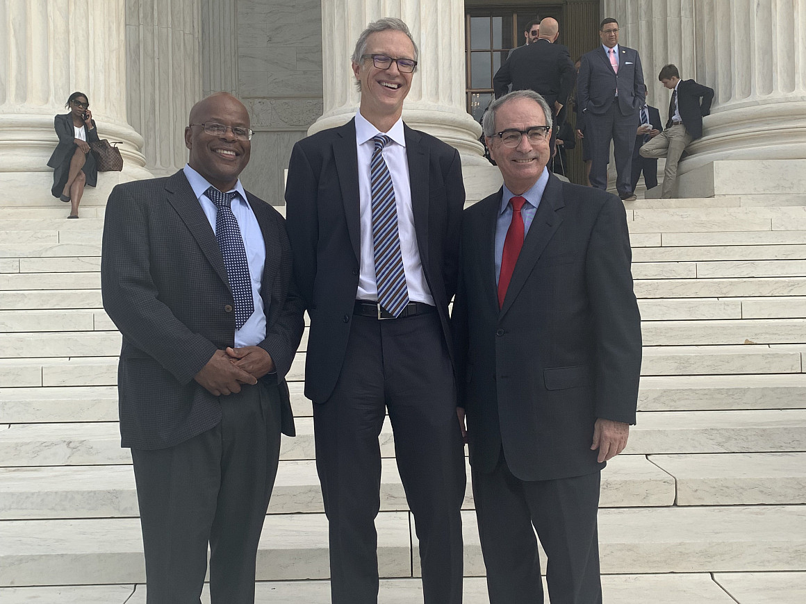 Calvin Duncan with Jeffrey L. Fisher and Ed Tarpley.
