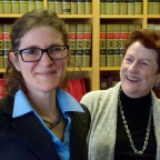 Judge Jane Levy JD '04, MA '11 with her mother Susan Conway