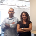 Executive Bobbin Singh '11 and Professor Aliza Kaplan