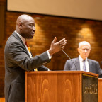 Ben Crump and Robert Klonoff at the 2024 Martin Luther King Jr. Endowed Lecture