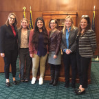 Gov. Brown with members of CJRC and the petitioner