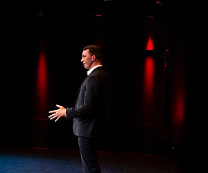 Grant Wilson presenting TEDx Talk