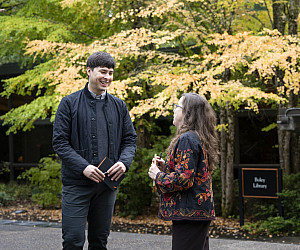 Frank Morton-Park and Professor Lydia Loren