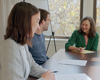 Susan Felstiner with SBLC clinic students