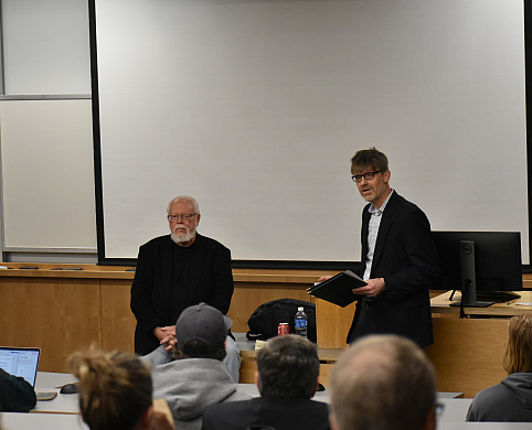 Durwood Zaelke and Professor Wold