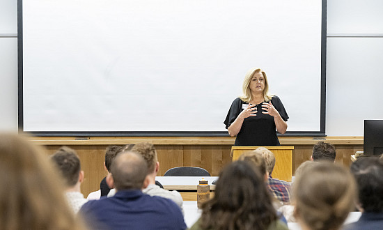 Libby Davis at Orientation