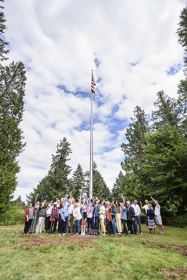 Flagpole Dedication Ceremony August 2025