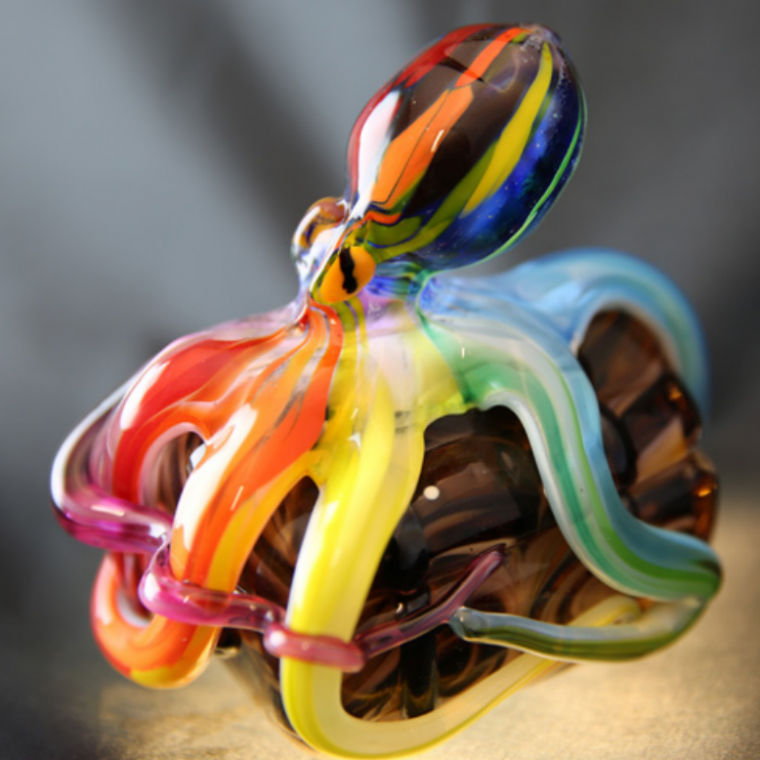 One of the art pieces offered at Oregon Coast Glassworks.