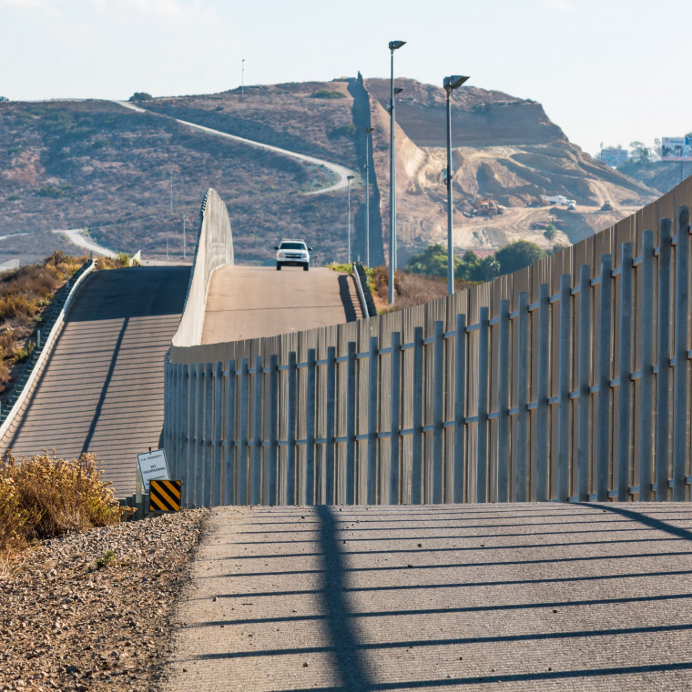 The international border wall.