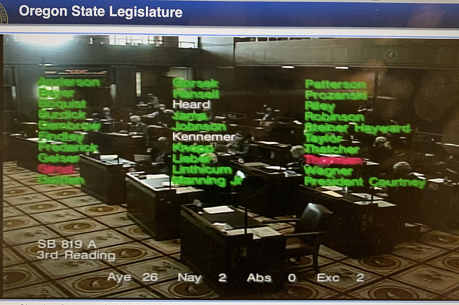 Senate Bill 819, 3rd reading.