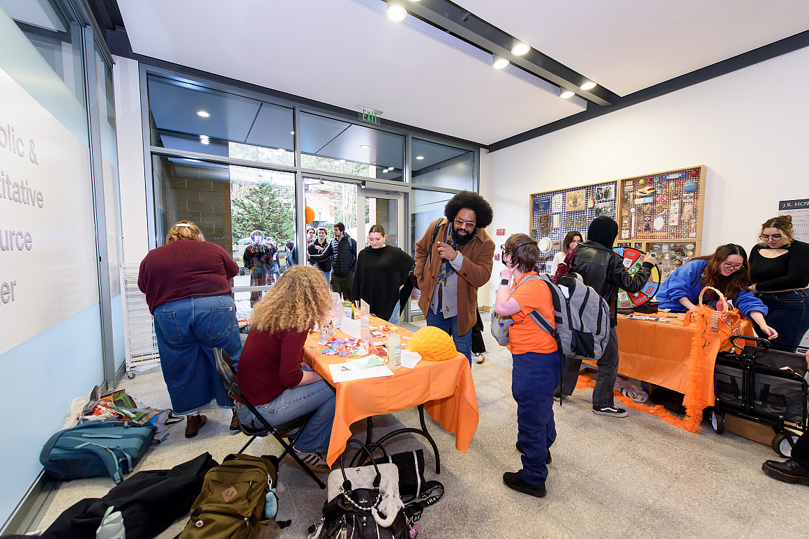 Students clubs tabling to share their stories and raise funds on Days of Giving.