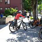 A biker in Portland (credit: City of Portland)