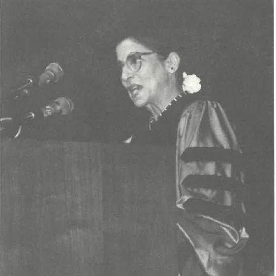 Ruth Bader Ginsburg at Law School Commencement 1992