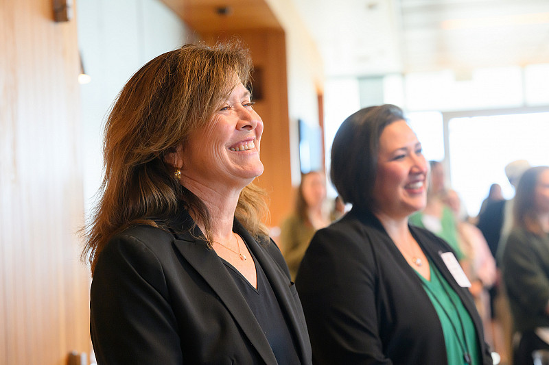 Dean Ouellette and Judge Lucero laughing