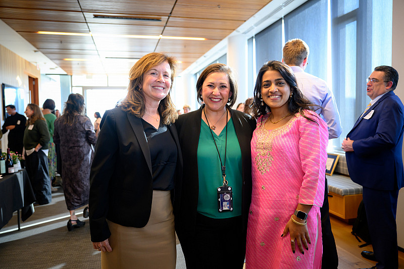 Dean Ouellette Judge Lucero and Akriti Bhargava '22