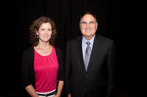 Meg Garvin and Chief Justice of the Oregon Supreme Court Paul J. De Muniz.