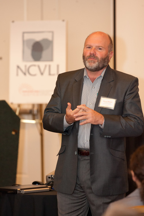 NCVLI Founder and Professor of Law Doug Beloof presents on victims' rights in the international context. - Photo by Chris F. Wilson