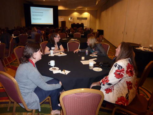 Practitioners from around the country had the opportunity to catch up and share information & ideas. - Photo by Susan Bexton