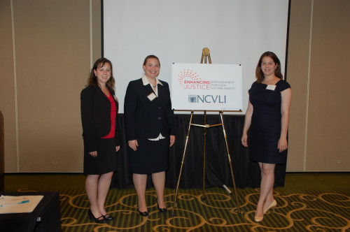 Winners of the Victims' Rights Law Student Writing Competition had the opportunity to present on a panel at the Conference. - Photo by Su...