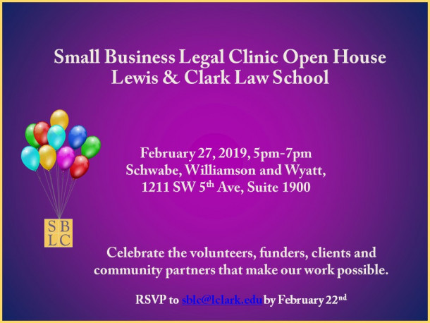 SBLC Open House! Join us for a celebration of our volunteer attorneys, clients, funders and commu...
