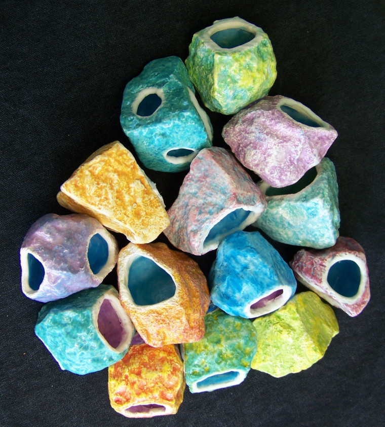 Moon rocks from RLF Ceramic Design Center LLC