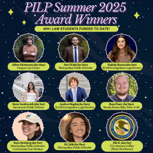 PILP Summer '25 Award Winners Graphic