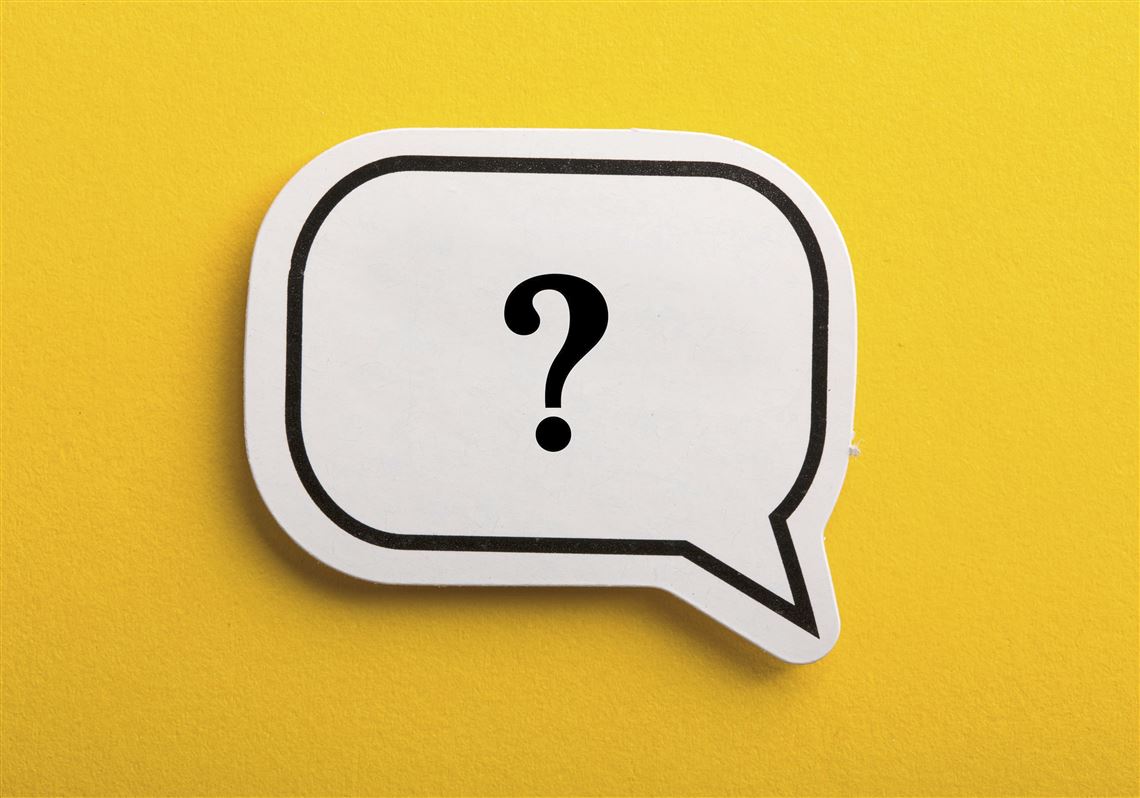 Image of a question mark in the center of a speech balloon.