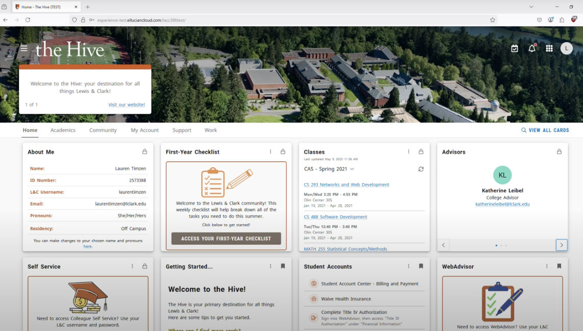 The Hive Student Portal