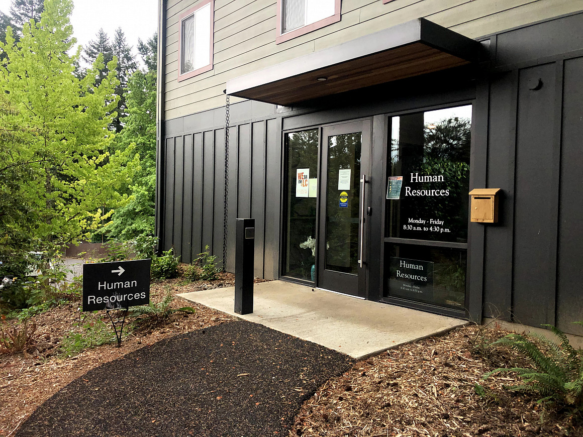Human Resources entrance. 