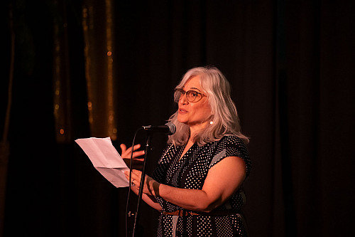 Lori Friedman read her original creative nonfiction piece Everything I know about love I learned from Stephen Sondheim.
