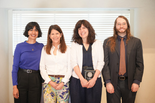 Left to right: Sidra Kamran, assistant professor of Sociology, Jennifer Hubbert, professor of Anthropology and Asian Stufies, Dawn Odell ...