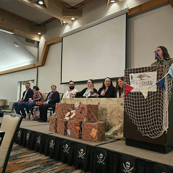 The President's Panel at the 2025 Oregon Association of Student Financial Aid Administrators conference. (Credit: OASFAA)