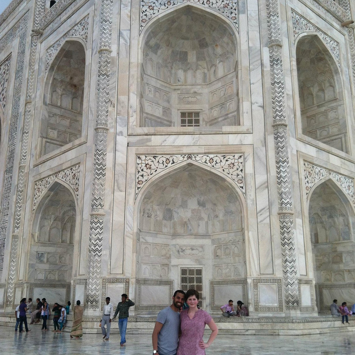 Jason Mohabir and Lexie Zirschky, 2012 externs at the Taj Mahal